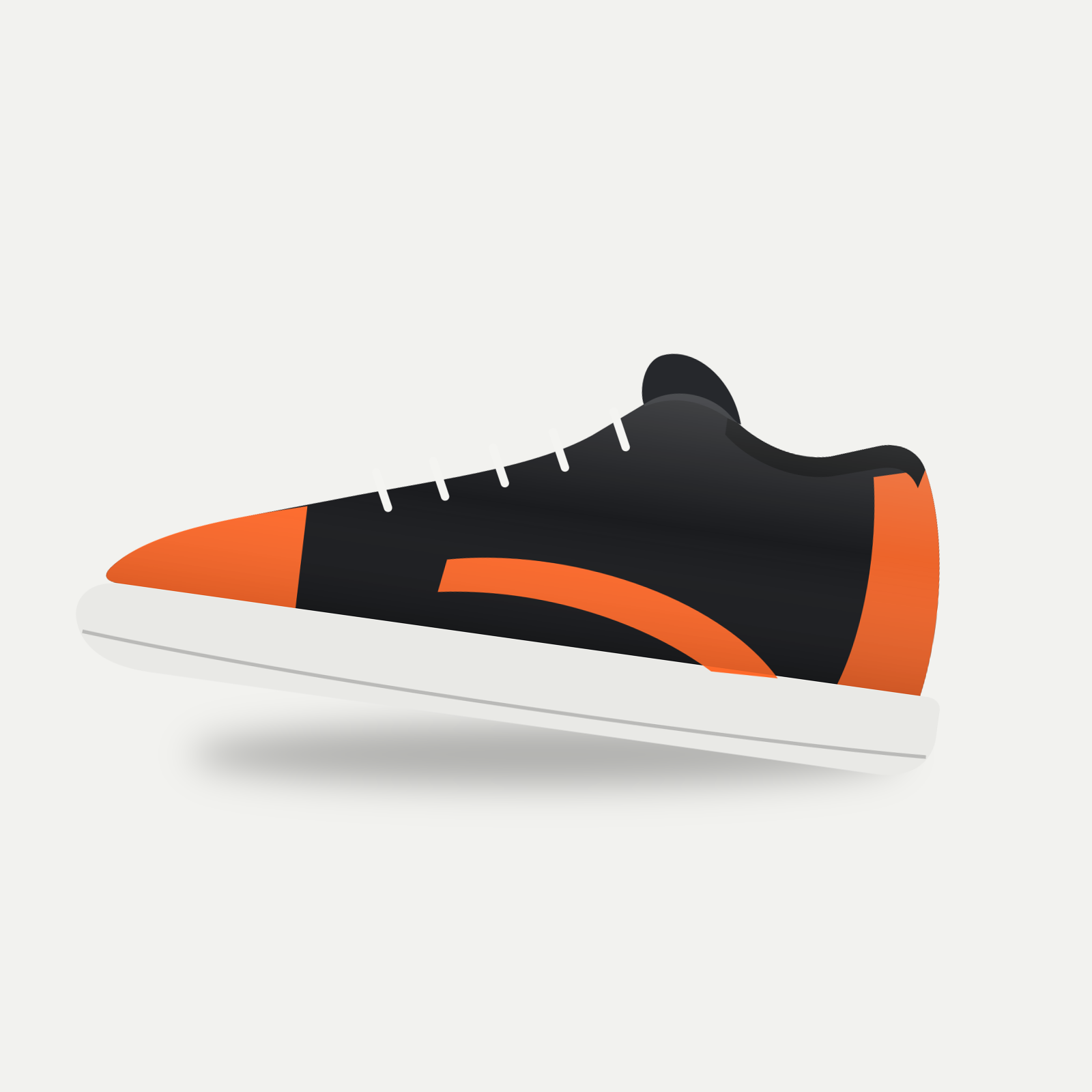 Night Pacer sneaker, illustrated placeholder, mirrored view